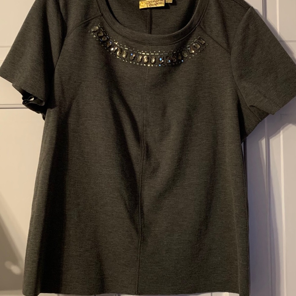 Princess vera wang bejeweled shirt